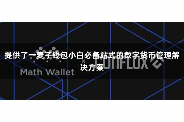 提供了一麦子钱包小白必备站式的数字货币管理解决方案