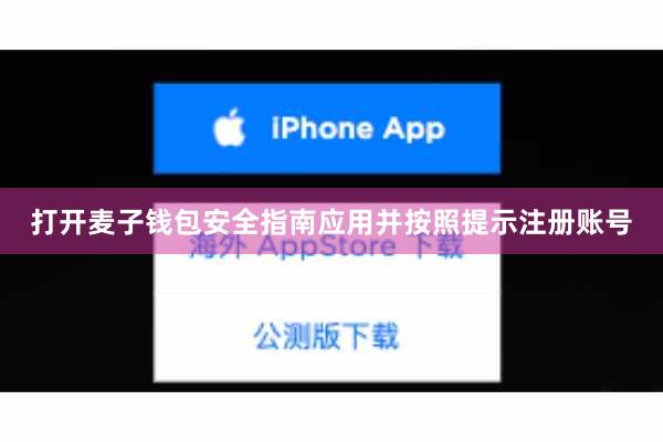 打开麦子钱包安全指南应用并按照提示注册账号